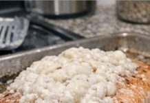 Cooked this salmon and weird white stuff exploded out of it. Are these worms?