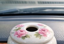 Bought a weird ceramic jar at a spring estate sale. It has a lid with a finger sized hole in the center and hand painted flowers. No smells, completely empty inside. Anyone know what this thing is?