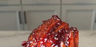 Smoked Cherry Bourbon Glazed Ham