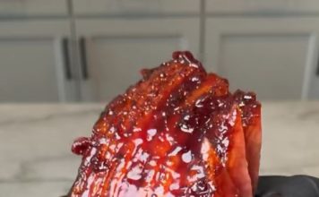 Smoked Cherry Bourbon Glazed Ham
