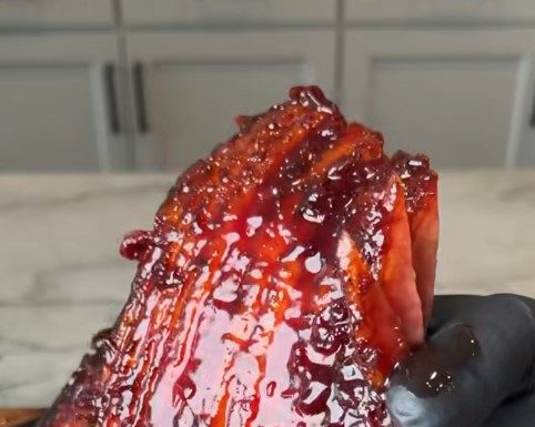 Smoked Cherry Bourbon Glazed Ham