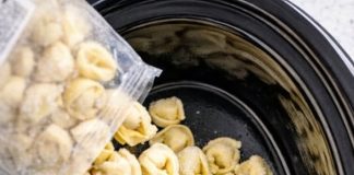 Slow Cooker 5-Ingredient Frozen Tortellini Comfort Bake