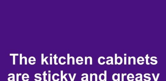 How to Clean Sticky and Greasy Kitchen Cabinets After Years of Buildup