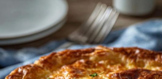 Crustless Ham And Cheese Quiche
