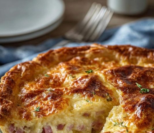 Crustless Ham And Cheese Quiche