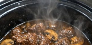 My grandmother made this every Sunday after church. The meat falls apart with just a fork and that gravy is absolutely divine