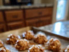 No-Bake Coconut Pecan Praline Cookies