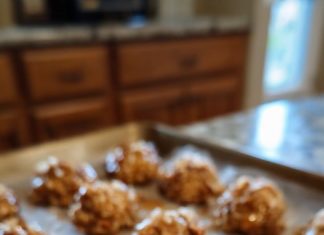 No-Bake Coconut Pecan Praline Cookies