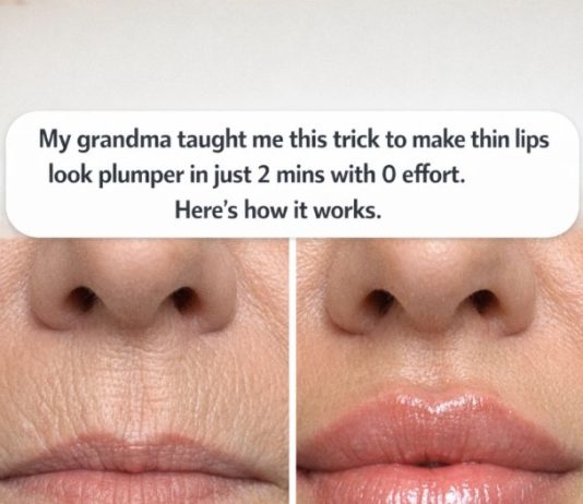 My grandma taught me this trick to make thin lips look plumper in just 2 mins with 0 effort. Here’s how it works
