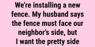 Which Side of the Fence Must Face the Neighbor?