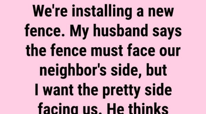 Which Side of the Fence Must Face the Neighbor?