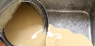 This 4-ingredient oven baked evaporated milk dessert