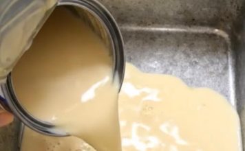 This 4-ingredient oven baked evaporated milk dessert