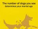 The number of dogs you see determines your mental age