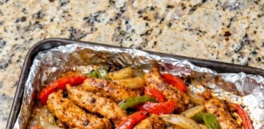 Sheet Pan Chicken Fajitas