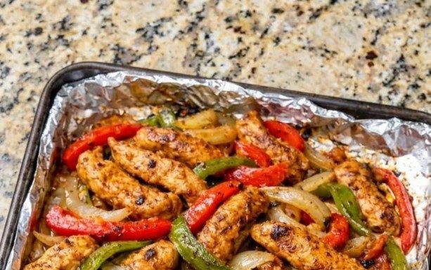 Sheet Pan Chicken Fajitas