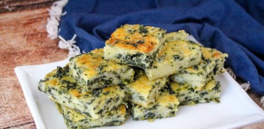 Spinach Cheese Bars