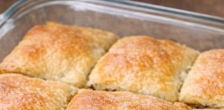 My grandmother used to bake this on chilly spring nights and it only takes 4 ingredients to make a hearty comforting meal.