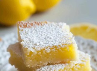 Two ingredient lemon bars