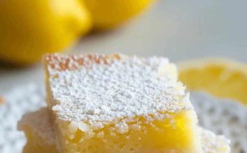 Two ingredient lemon bars