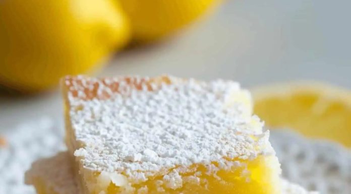 Two ingredient lemon bars