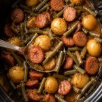 Crockpot Smokies with Beans and Potatoes