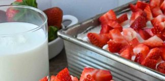 Strawberry Whipped Cream Cake