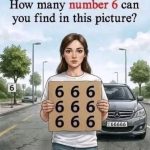 How many number 6 can you find in this picture?