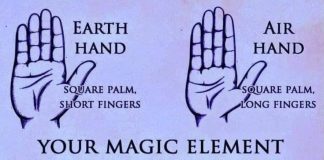 Your Magic Element Based on Palmistry