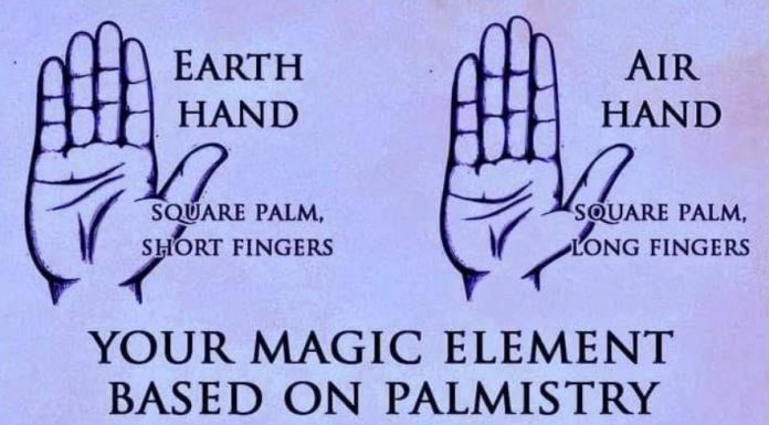 Your Magic Element Based on Palmistry