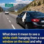 The White Cloth in Car Windows