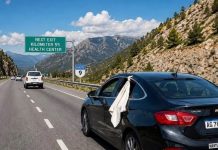 The White Cloth in Car Windows