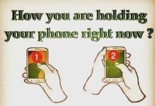 How are you holding your phone right now?