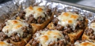 Beef Garlic Bread Bites