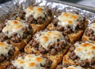 Beef Garlic Bread Bites