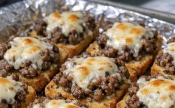Beef Garlic Bread Bites