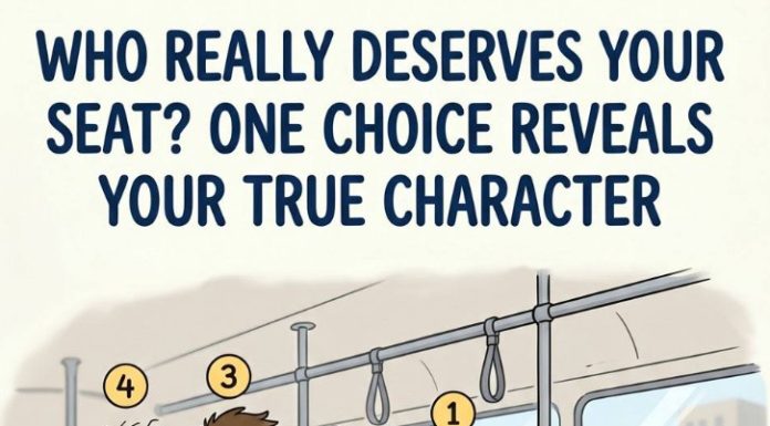 WHO REALLY DESERVES YOUR SEAT? ONE CHOICE REVEALS YOUR TRUE CHARACTER
