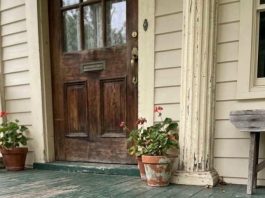 This morning, I stepped out onto the porch to get some fresh air and discovered this. Honestly, at first, I was really scared.