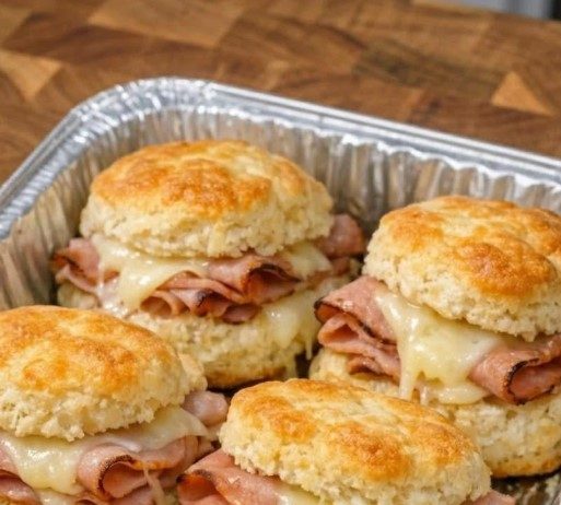 Baked Ham and Cheese Sliders