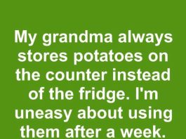 My grandma always stores potatoes on the counter instead of the fridge. I’m uneasy about using them after a week. How long can potatoes stay out safely?