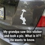 Why Drivers Display This Upside-Down Sticker on Their Cars