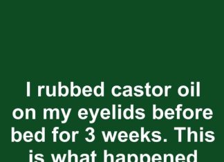 I rubbed castor oil on my eyelids before bed for 3 weeks. This is what happened