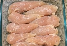 Throw Raw Chicken Tenderloins in the Glass Casserole Dish and 4 Simple Ingredients to Get a Meal So Delicious Your Whole Family Will Be Begging for More