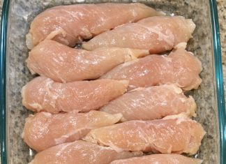 Throw Raw Chicken Tenderloins in the Glass Casserole Dish and 4 Simple Ingredients to Get a Meal So Delicious Your Whole Family Will Be Begging for More