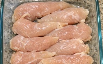 Throw Raw Chicken Tenderloins in the Glass Casserole Dish and 4 Simple Ingredients to Get a Meal So Delicious Your Whole Family Will Be Begging for More