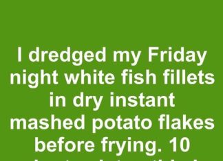 I Dredged My Friday Night White Fish Fillets in Dry Instant Mashed Potato Flakes Before Frying. 10 Minutes Later, This Is What Happened