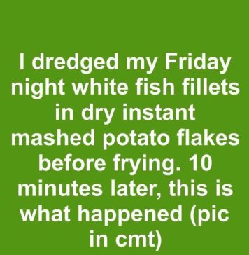 I Dredged My Friday Night White Fish Fillets in Dry Instant Mashed Potato Flakes Before Frying. 10 Minutes Later, This Is What Happened