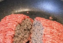 I just bought this meat yesterday, but when I broke the block apart to cook tacos, the inside is completely grey while the outside is red. It smells okay, but it looks unappetizing and risky. What Would You Do?