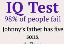 IQ Test: What Is the Name of the Fifth Son?
