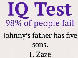 IQ Test: What Is the Name of the Fifth Son?